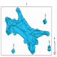 2022 Ford Escape Front Cross-Member Diagram - LX6Z-5035-Y