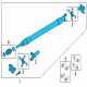 2023 Ford F-350 Super Duty Drive Shaft Diagram - PC3Z-4602-M