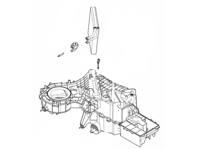 Ford FL1Z-19850-A Evaporator Assy