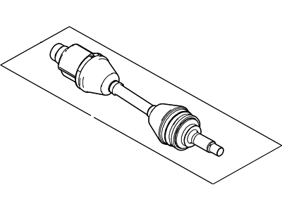 Mercury 5L8Z-3A428-DA Shaft - Front Axle