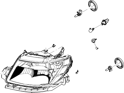 Mercury 8G1Z-13008-D Headlamp Assy