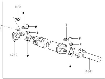 Ford 5L3Z-4602-CB Shaft Assy - Drive