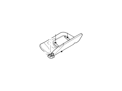 Lincoln 4C5Z-7804104-BAC Visor Assy - Sun