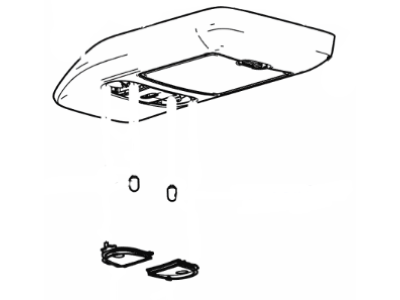 Lincoln 8L3Z-16519A70-BA Console Assy - Overhead