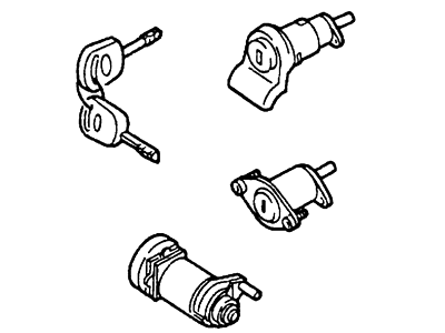 Mercury F8RZ-5422050-BC Lockset - Complete Vehicle         