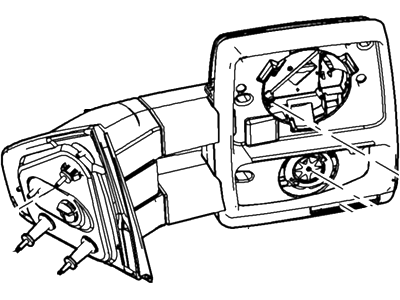 Ford 9L3Z-17683-EA Mirror Assy - Rear View Outer