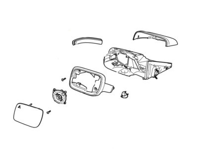 Ford JB5Z-17683-TAPTM Mirror Assy - Rear View Outer