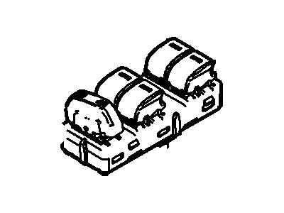 Lincoln 8A5Z-14529-AB Switch - Window Control - Double