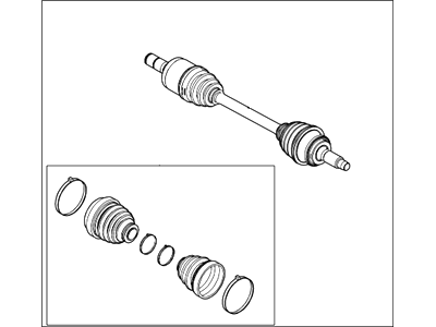 Ford AE5Z-3A427-C Shaft - Front Axle