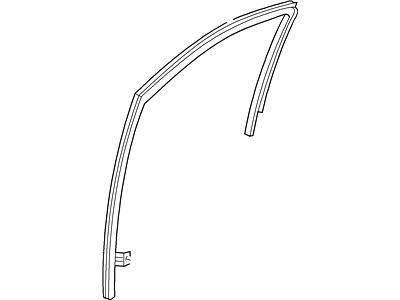 Mercury 6L2Z-7821546-AA Run - Door Glass