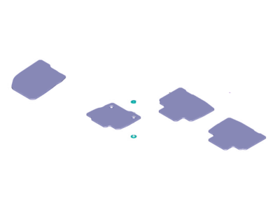 Ford FT4Z-5813300-AA Kit - Floor Contour Mat Ford FT4Z-5813300-AA Kit - Floor Contour Mat