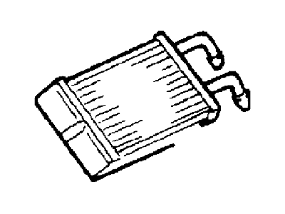 Ford F81Z-18476-AA Core Assembly - Heater Ford F81Z-18476-AA Core Assembly - Heater