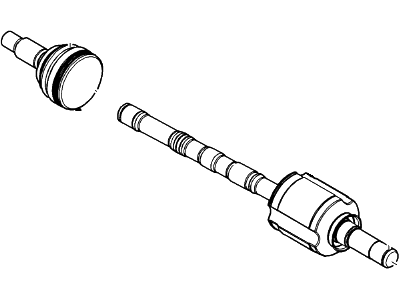 Ford 7T4Z-3A427-B Shaft - Front Axle