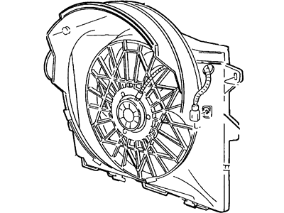 Mercury 1W7Z-8C607-AA Fan And Motor Assy                 