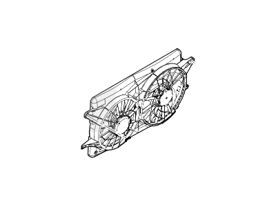 Ford XF2Z-8C607-AB Fan And Motor Assy                 