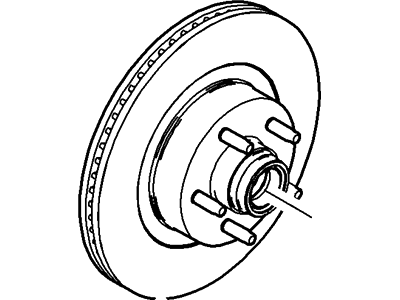 Ford 1L5Z-1102-CA Hub Assy - Wheel