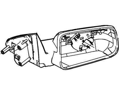 Ford 8S4Z-17682-BACP Mirror Assy - Rear View Outer