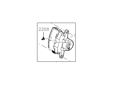 Mercury G2MZ-2V121-ERM Caliper Assy - Brake - Less Pads