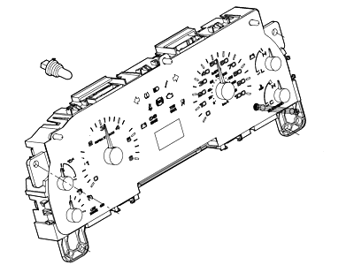 Ford 5C3Z-10849-EA Instrument Cluster