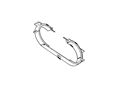 Ford F7UZ-9054-AA Strap Assembly - Fuel Tank