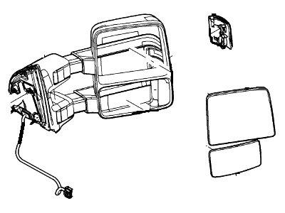 Ford 9C3Z-17683-BACP Mirror Assy - Rear View Outer