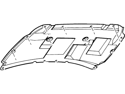 Ford YL3Z-16738-AA Insulator - Hood                   