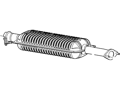 Ford 6L8Z-5230-A Front Muffler Assembly