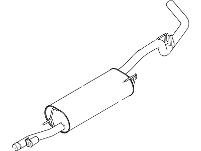 Lincoln 6L3Z-5230-GA Muffler And Pipe Assy - Rear