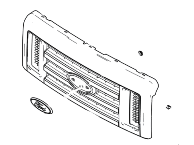 Ford 8C2Z-8200-BCP Grille Assy - Radiator