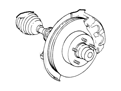 Ford 2L2Z-3B437-AA Shaft - Front Axle