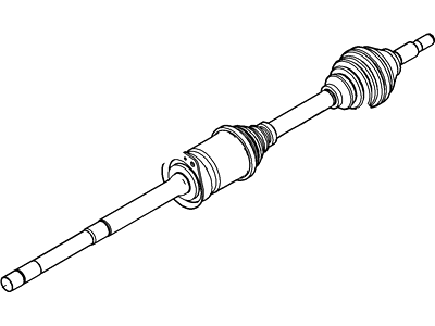 Ford BB5Z-3B436-Q Shaft - Front Axle