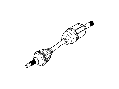 Ford BB5Z-3B437-E Shaft - Front Axle