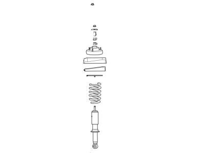 Ford GU2Z-18A093-B Strut - Loaded Assembly