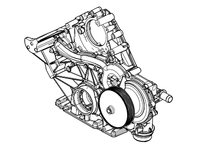 Ford BC3Z-6019-A Cover - Cylinder Front