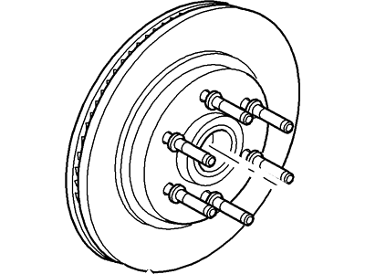 Ford 8L3Z-1102-B Hub Assembly - Wheel