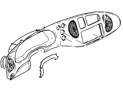 Ford 4C2Z-15044D70-AAA Panel - Instrument