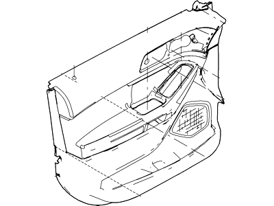 Ford DB5Z-7823942-BC Panel - Door Trim - Lower