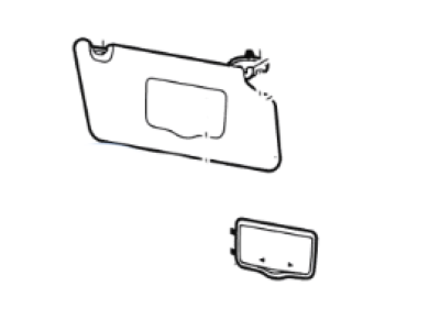 Ford GB5Z-7804104-AB Visor Assy - Sun