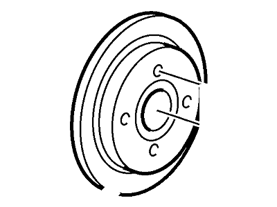 Ford 1S4Z-2C026-BA Rotor Assembly - Brake