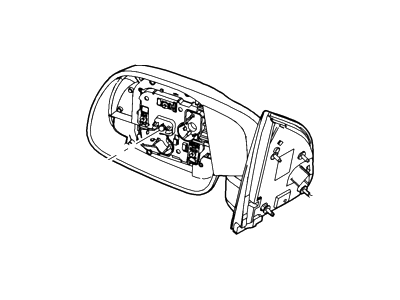 Ford F81Z-17683-ABBCP Mirror Assy - Rear View Outer