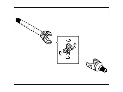 Ford BC3Z-3220-B Shaft - Front Axle