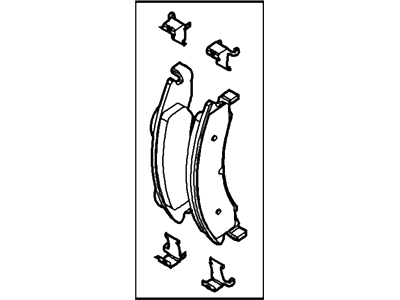 Ford 9C2Z-2V200-A Pad - Brake