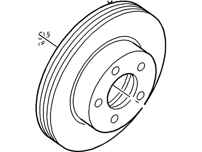 Ford 2U2Z-1V125-FA Rotor Assy