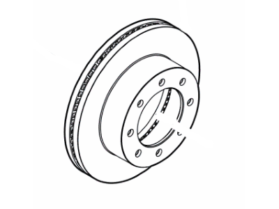 Ford G2MZ-1V125-LA Rotor Assembly - Brake