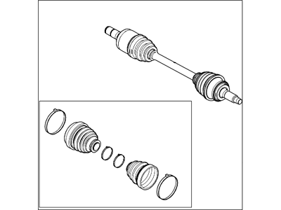 Mercury AE5Z-3A427-C Shaft - Front Axle