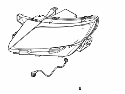 Lincoln BA1Z-13008-GCP Headlamp Assy Without Bulbs