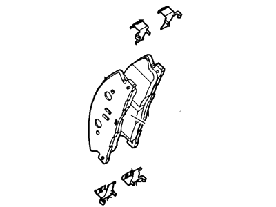 Lincoln DG1Z-2001-A Kit - Brake Lining