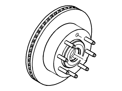 Ford 7C3Z-1102-B Hub Assy - Wheel