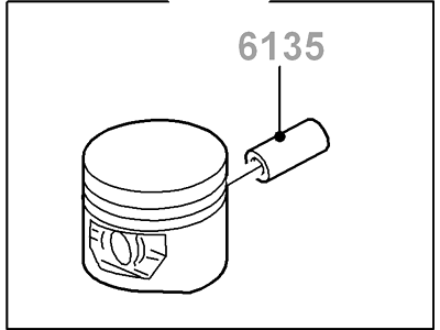 Ford XL3Z-6108-AA Piston And Pin Assy