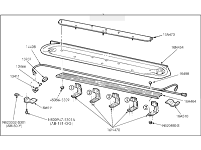 Ford 1C3Z-16451-CA Step Assy                          